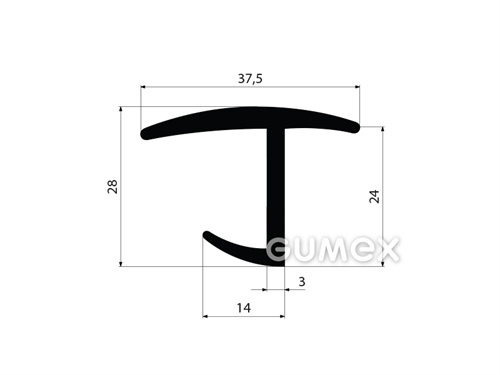 GUMOVÉ PROFILY TVARU "T" - EPDM